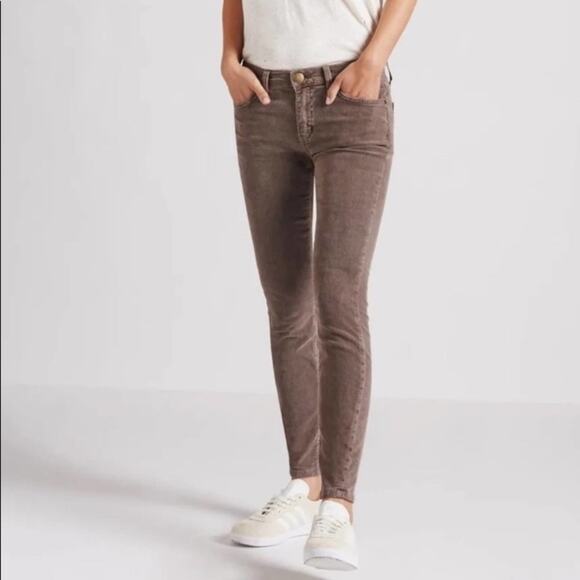 Current/Elliott The Stiletto Corduroy Brown Skinny Pants - Picture 7 of 8